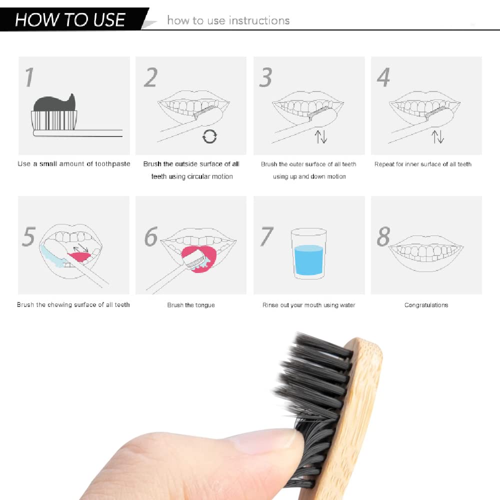 Набор из 10 натуральных бамбук – обзор и цена Bamboo Toothbrush Set
