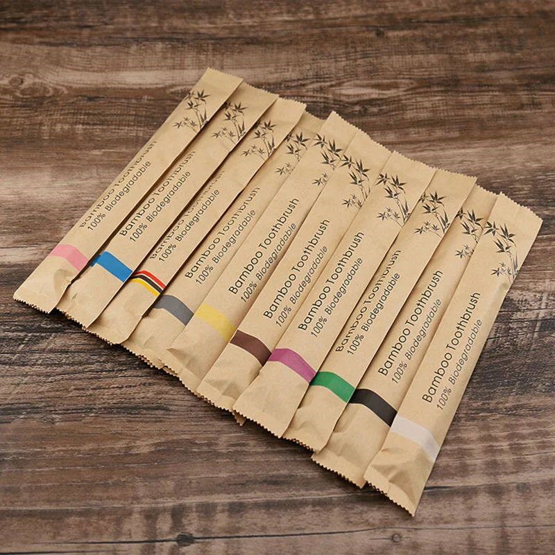 Случайный цвет, 5/10 шт. бамбу – обзор и цена Bamboo Toothbrush Set